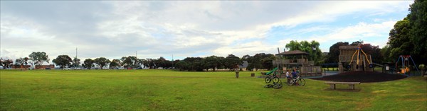 Панорама парка на набережной Окленда